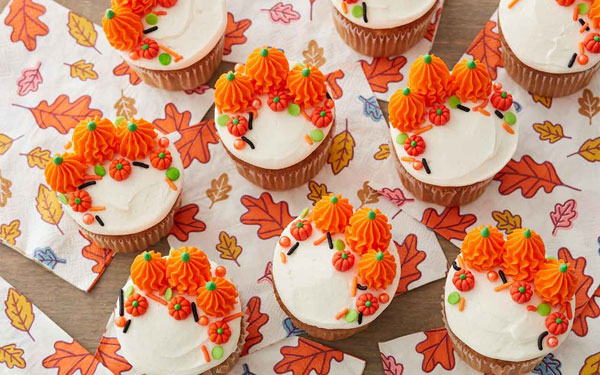 autumn pumpkin cake decorating ideas