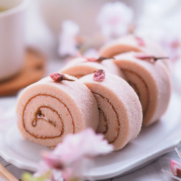 sakura roll cake recipe