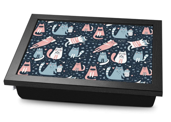 kawaii cats lap tray