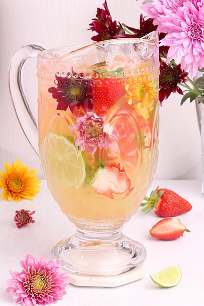 spring sangria mocktail