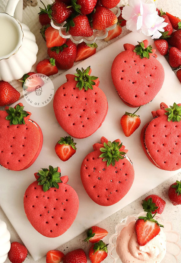 vegan strawberry cookies recipe