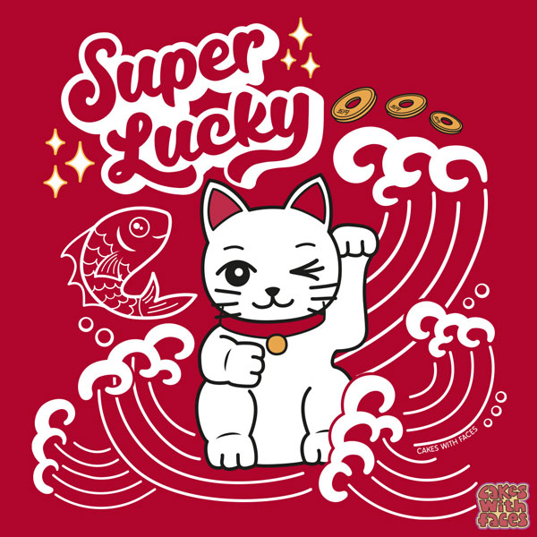 lucky cat t-shirt