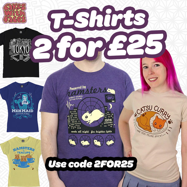 2 t-shirts for £25