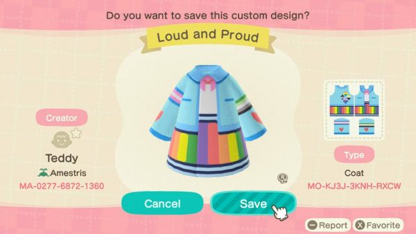 Animal Crossing Custom Designs For Pride Month