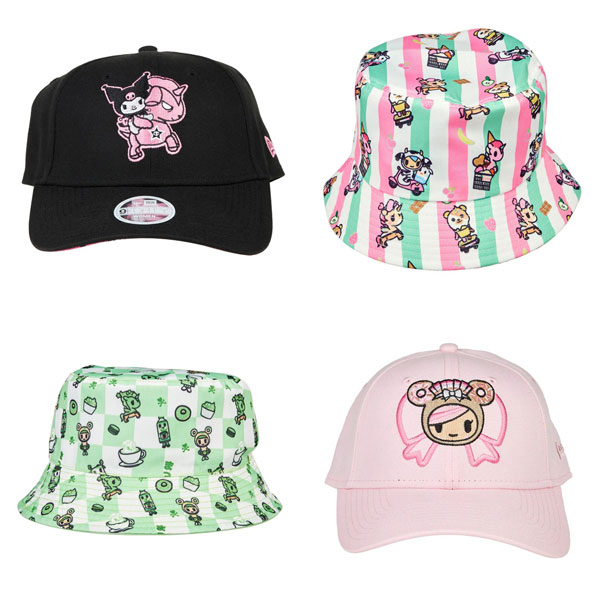 tokidoki caps and bucket hats