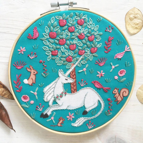 unicorn embroidery pattern