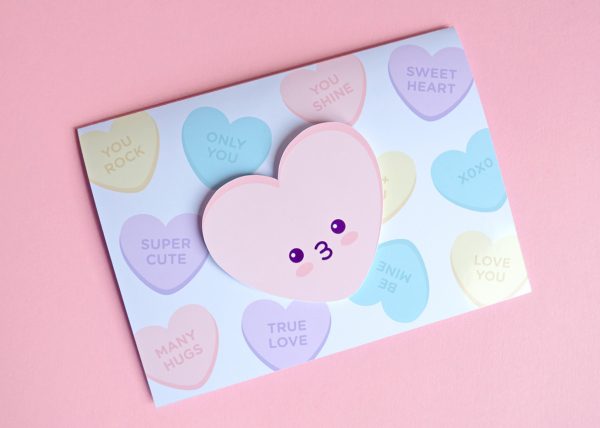 Kawaii Valentine's Day Printable Card DIY 