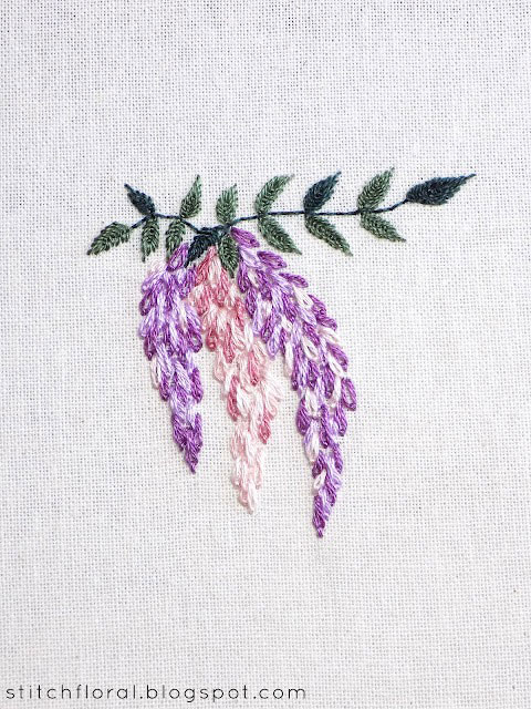 wisteria embroidery patterns