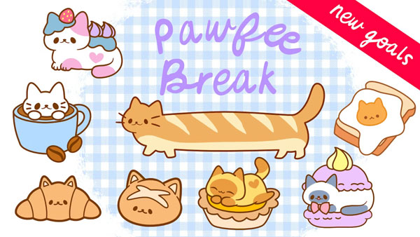 Pawfee Break cat pins