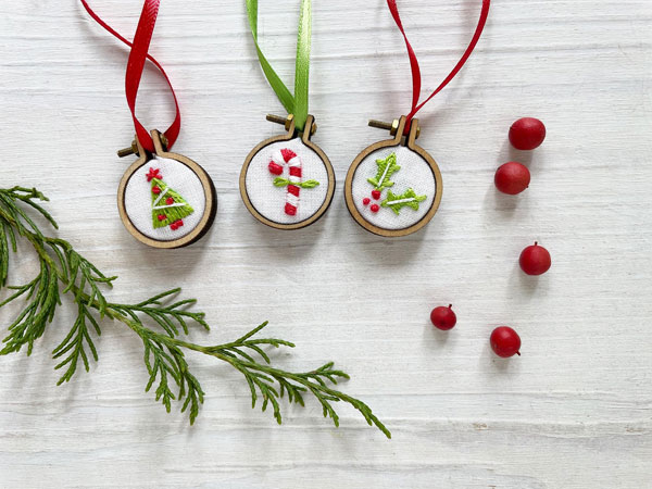 Christmas embroidery kits