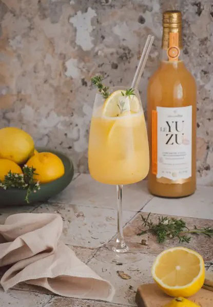 yuzu mocktails