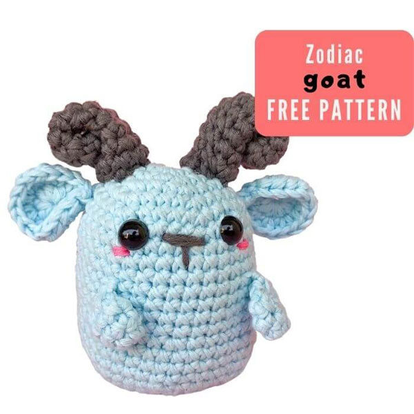 cute goat free amigurumi crochet pattern