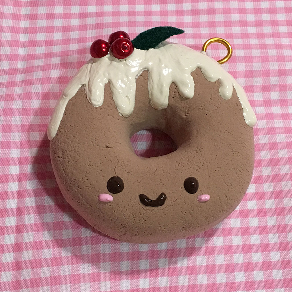 DIY Kawaii Christmas Donut Ornament