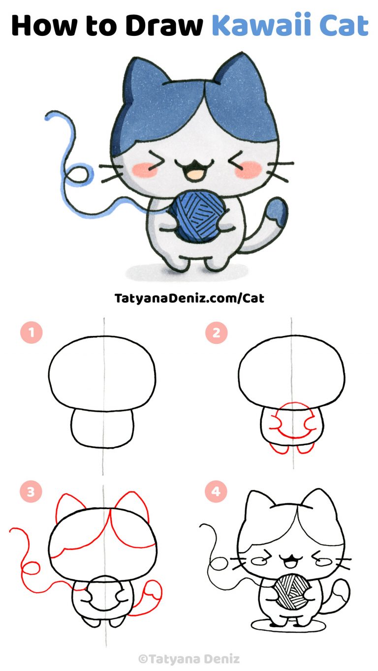Online Drawing Tutorials Examples Cute Online Drawing Tutorials - Super Cute Kawaii!!