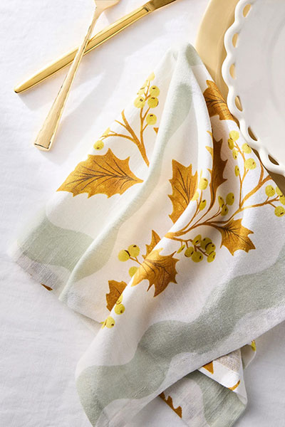 autumn leaves napkins