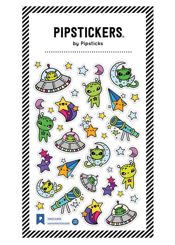 kawaii alien stickers