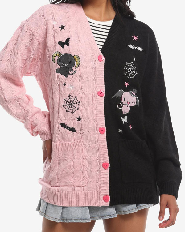 Lloromannic cable knit cardigan