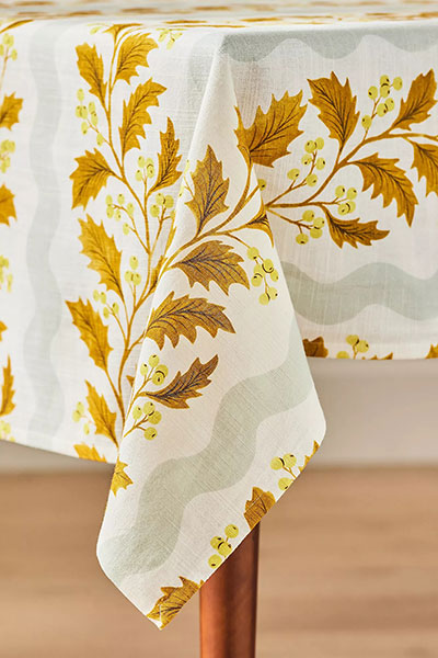 autumn leaves tablecloth