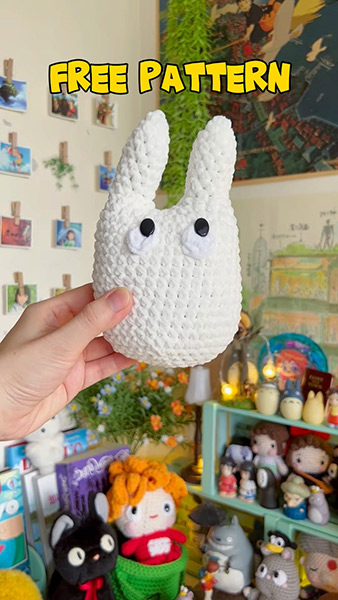 free Totoro crochet pattern