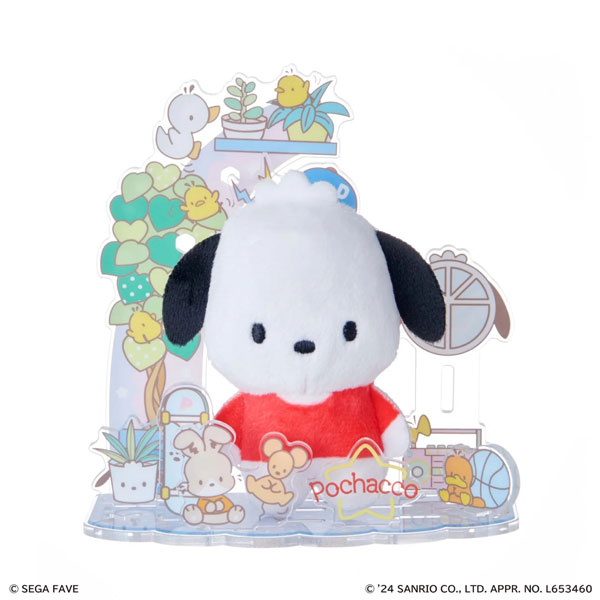 Pochacco plush acrylic set