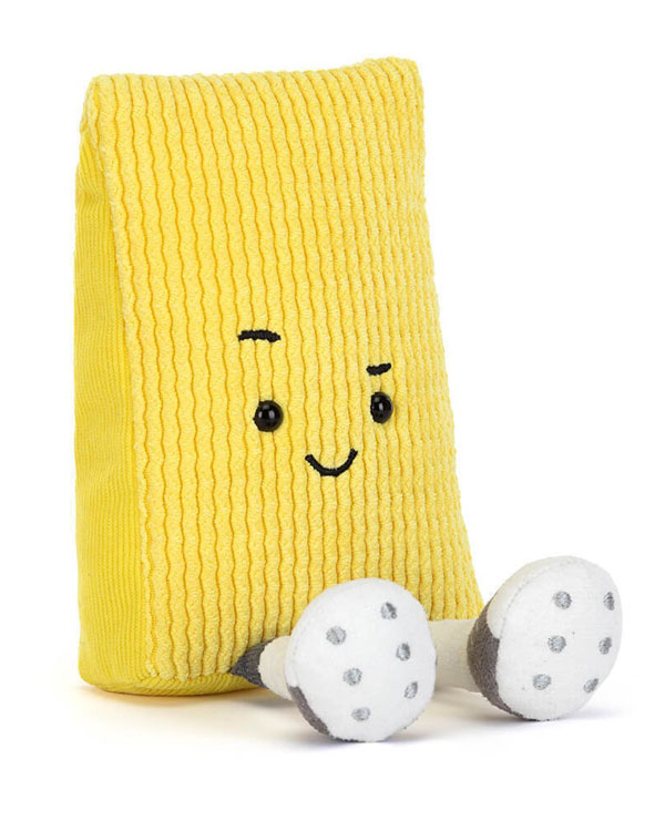 Jellycat plush yellow card