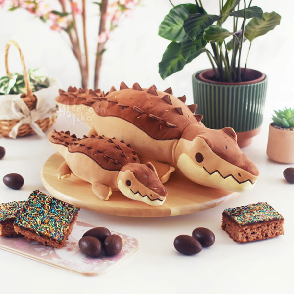 chocolate crocodile plush