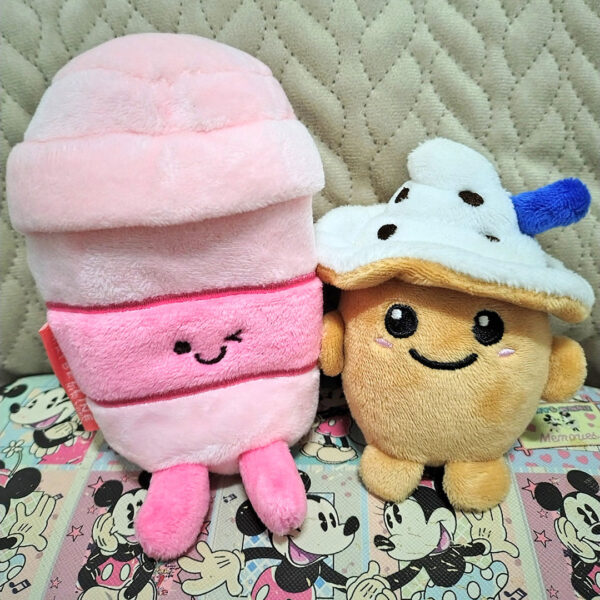 kawaii drinks plushies