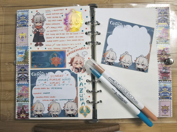 covering up journaling mistakes with ephemera