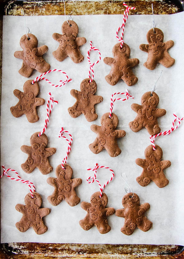 gingerbread salt dough ornaments tutorial
