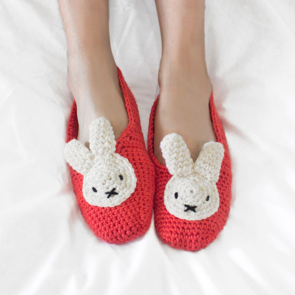 Miffy slippers amigurumi crochet patterns and kits