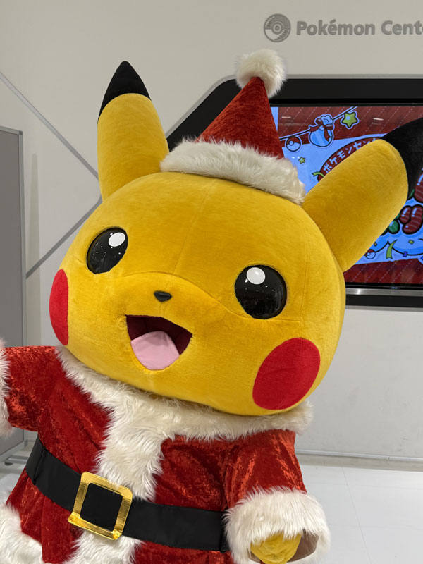 Santa Pikachu mascot