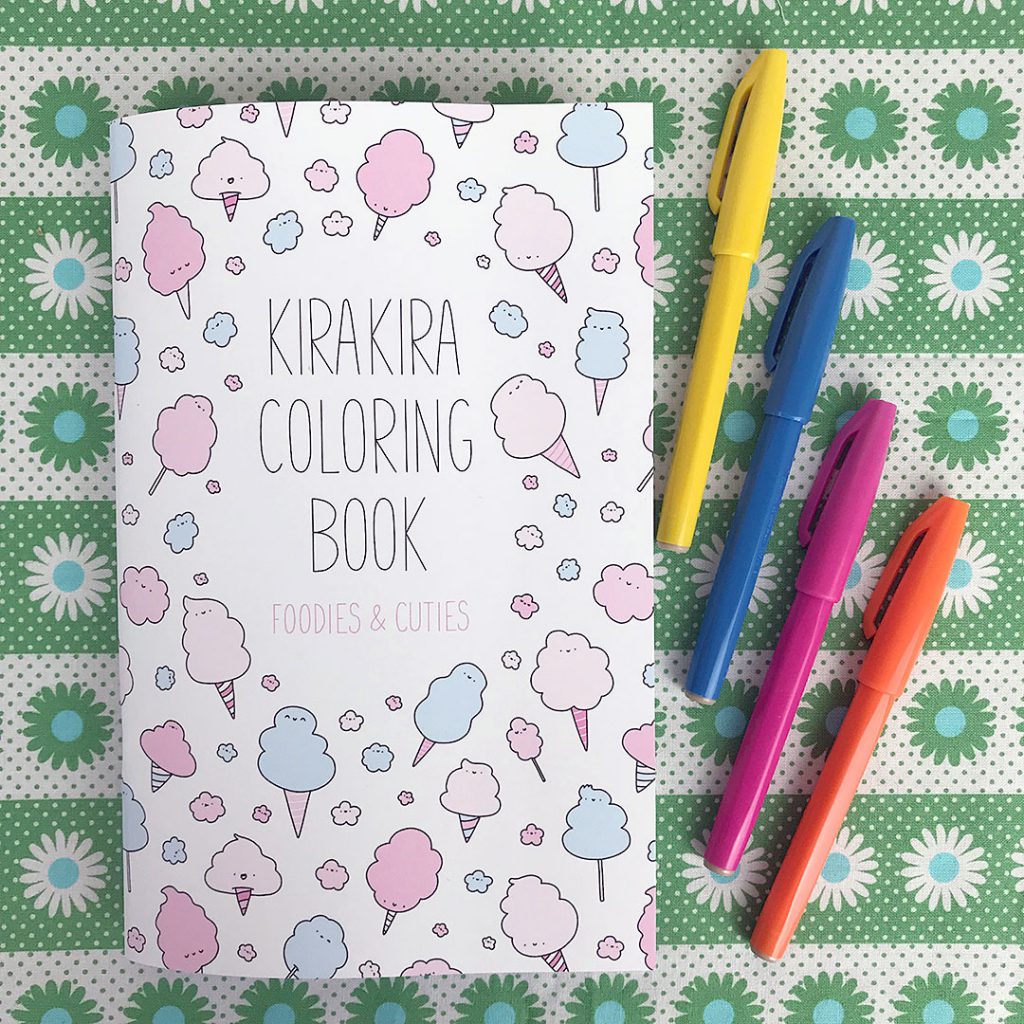 KiraKira Doodles Kawaii Coloring Book Review - Super Cute Kawaii!!