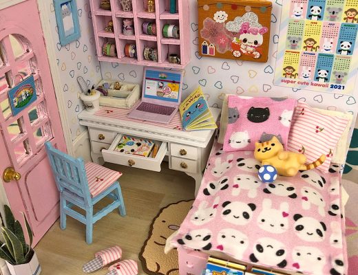 Super Cute Kawaii dollhouse kit