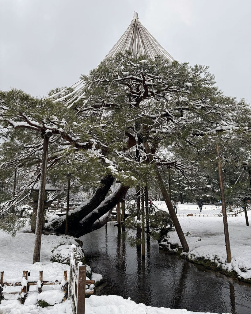 Snow in Kanazawa Japan