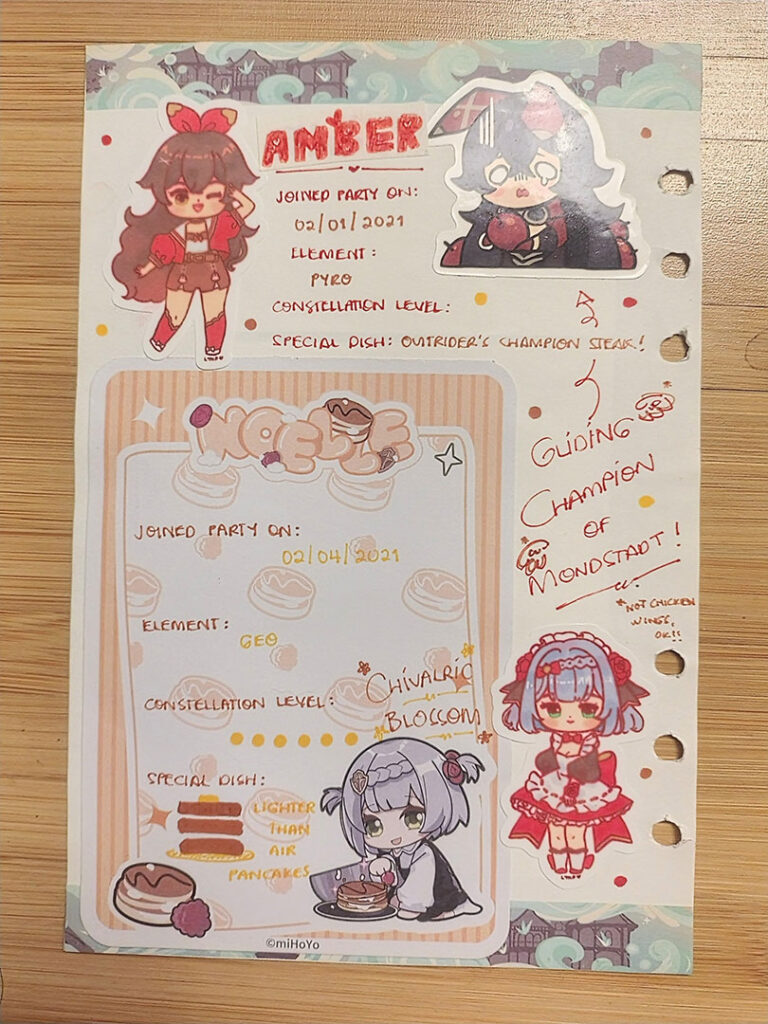 covering up journaling mistakes with paper