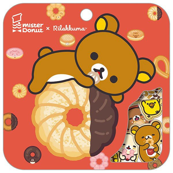 Rilakkuma x Mister Donut stickers