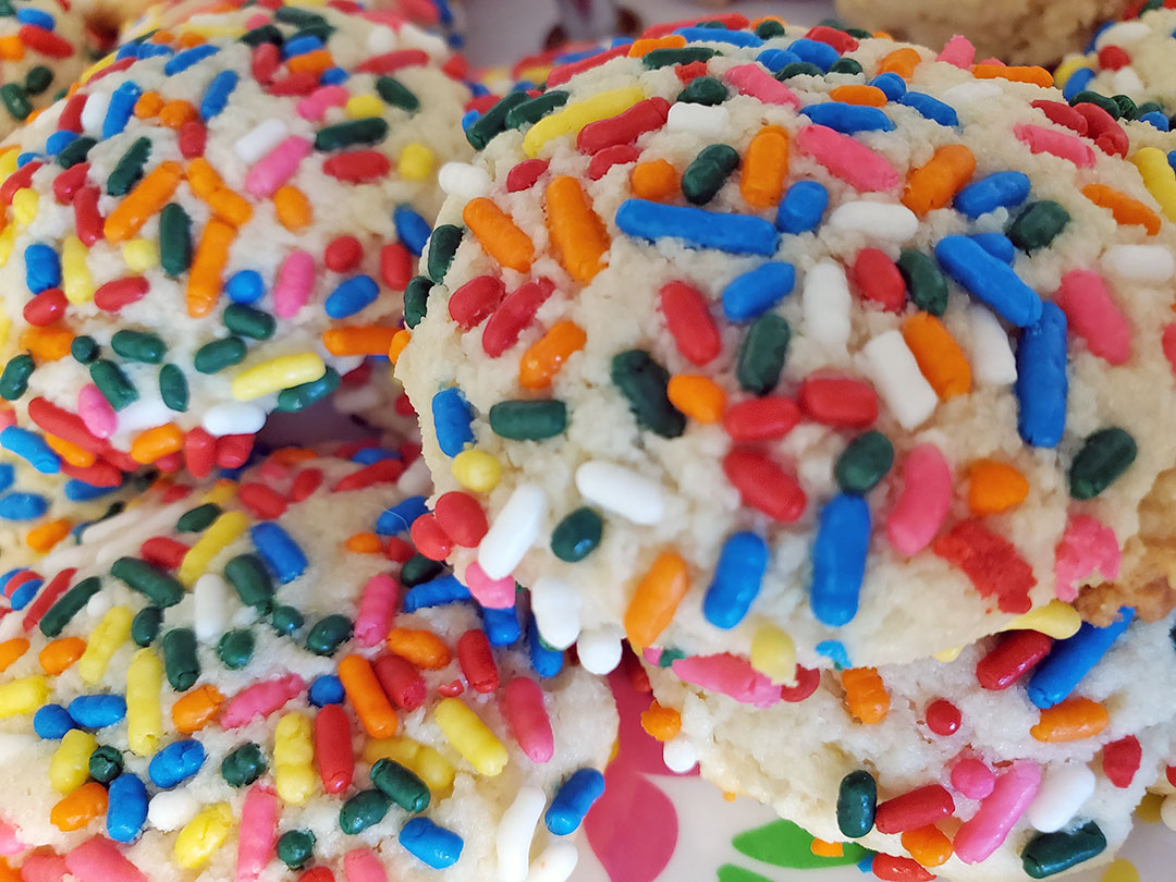 Colorful Confetti Cookies (Gluten-Free)