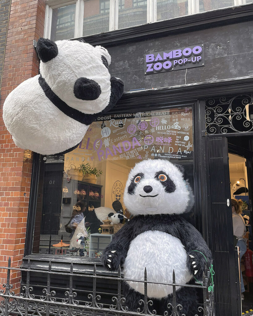 Rua Rua Panda pop up shop in London