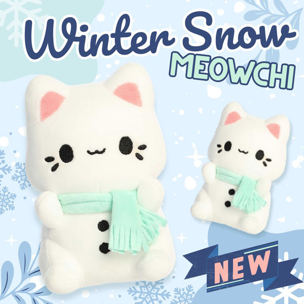 Winter Snow Meowchi Christmas plush