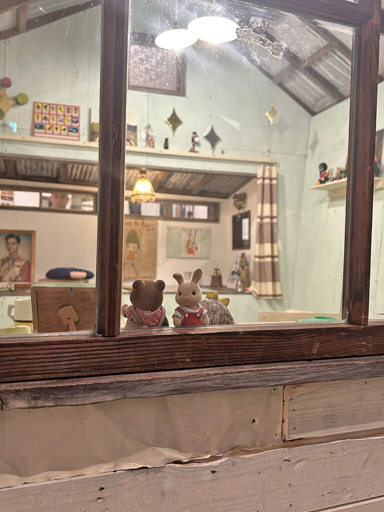 Sylvanians at the Yoshitomo Nara exhibition