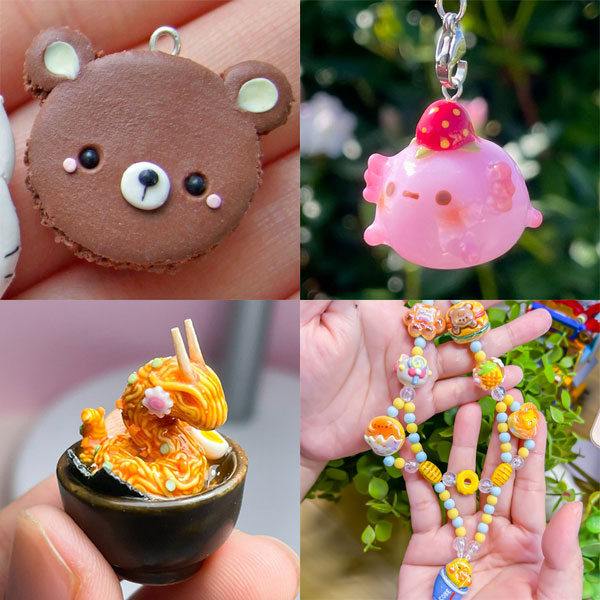 Kawaii Phone Charm - Inupan Dog With Bread Figure, 1PC Random - Bandai, Multicolor Plastic Lanyard Charm