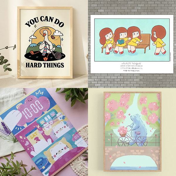 Cute Art Prints For Your Home Office