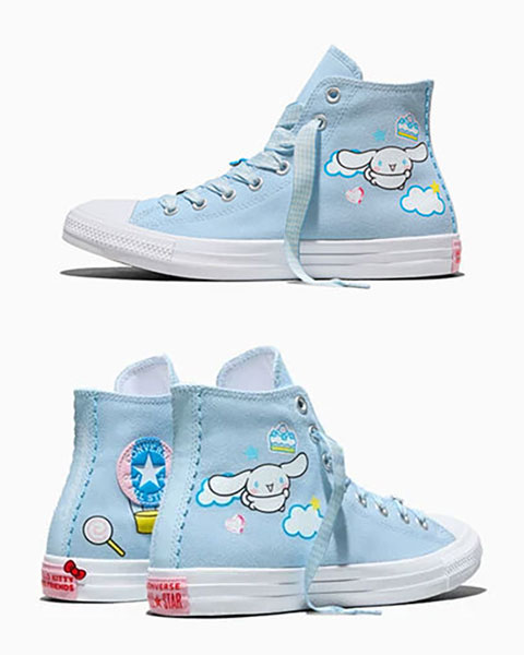 Sanrio x Converse Cinnamoroll shoes