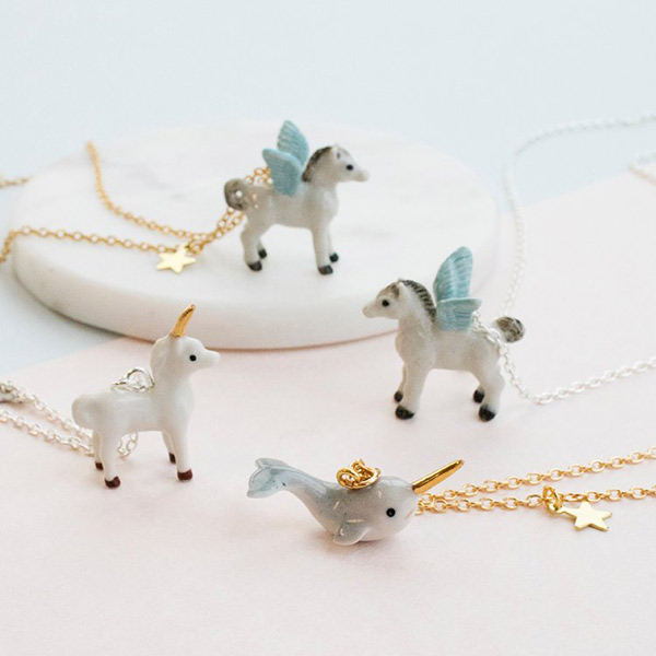 Kawaii Narwhal & Unicorn Necklaces
