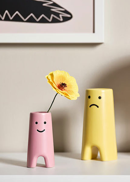 ikea happy face vase