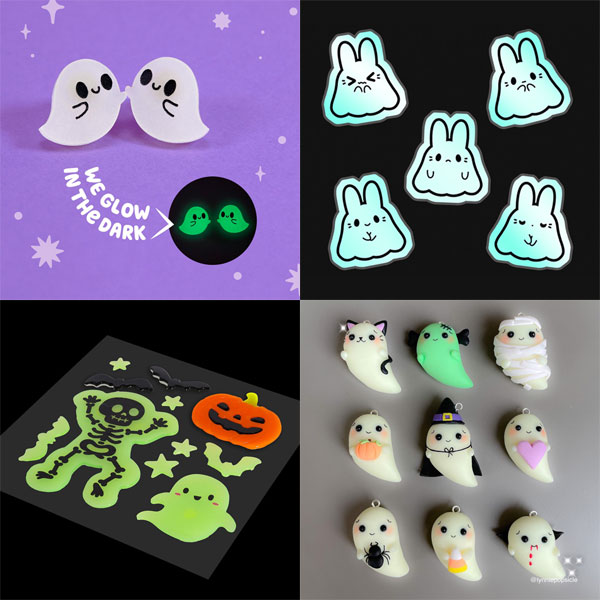 Kawaii Glow In The Dark Picks