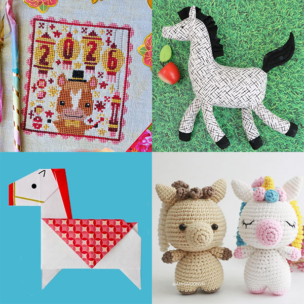 Kawaii Horse Crafts for Lunar New Year