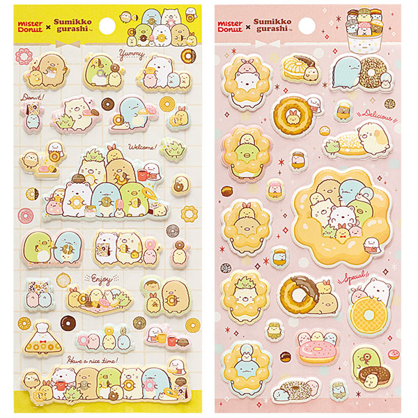 Sumikko Gurashi x Mister Donut stickers