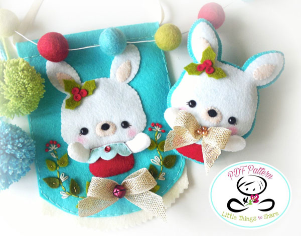 DIY Felt Ornaments - Bunny