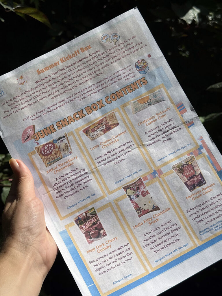 Freedom Japanese Market snack box review